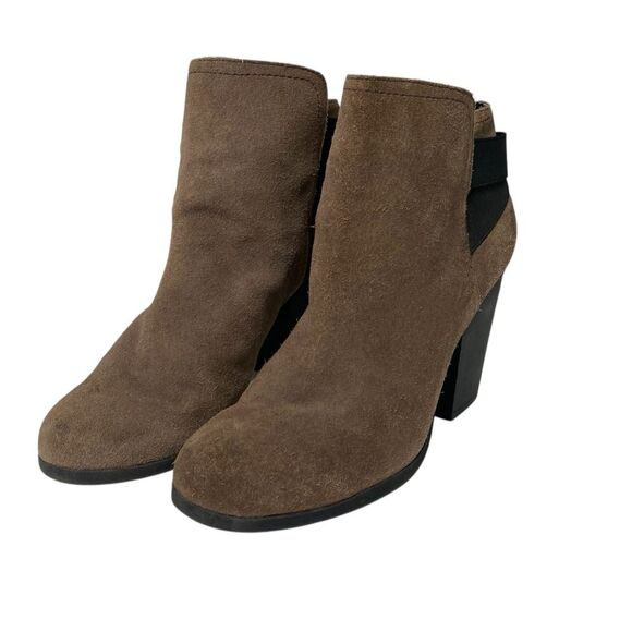 Kenneth Cole Reaction "Might Make It" Leather Ankle Booties Women's Size 8.5 - Picture 1 of 15